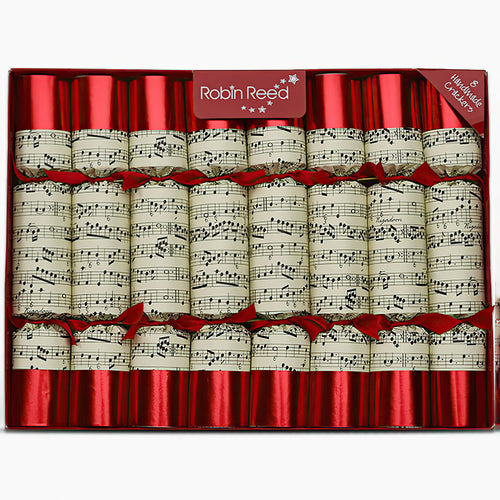 Crackers Navideños con Diseño de Partitura Musica