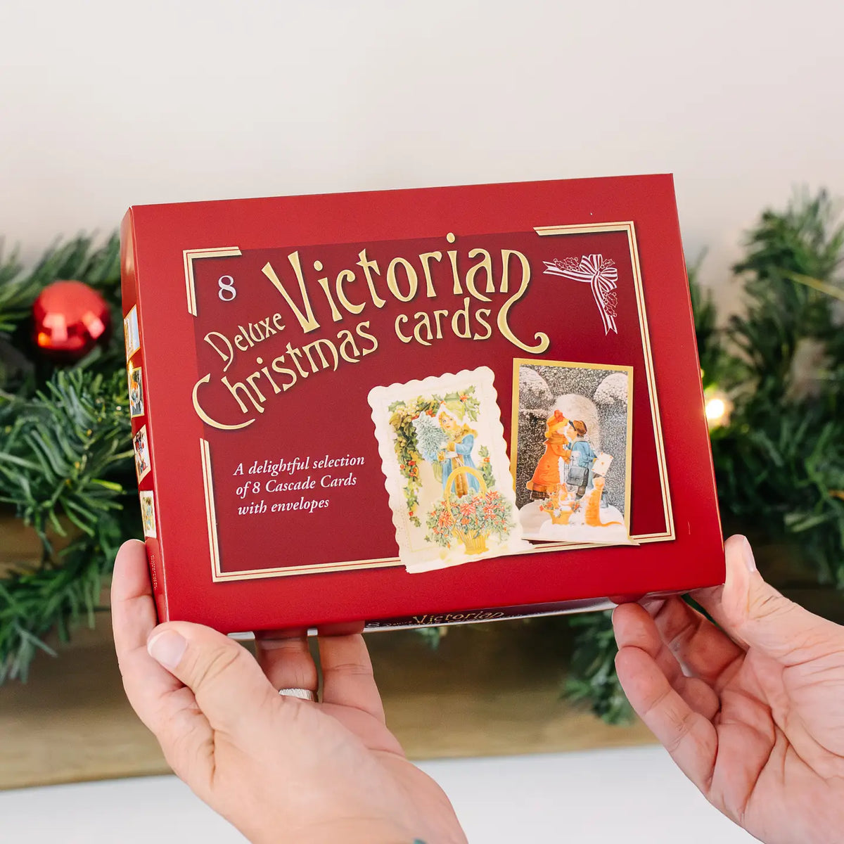 Surtido de 8 tarjetas navideñas victorianas