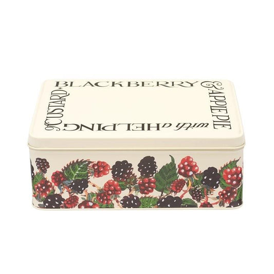 Caja de lata rectangular con diseño Blackberry