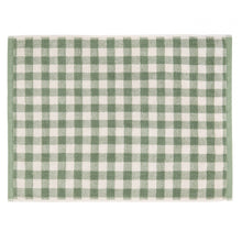 Cargar imagen en el visor de la galería, Alfombrilla de baño Barton de cuadros vichy Bosque | 50 x 70 cm