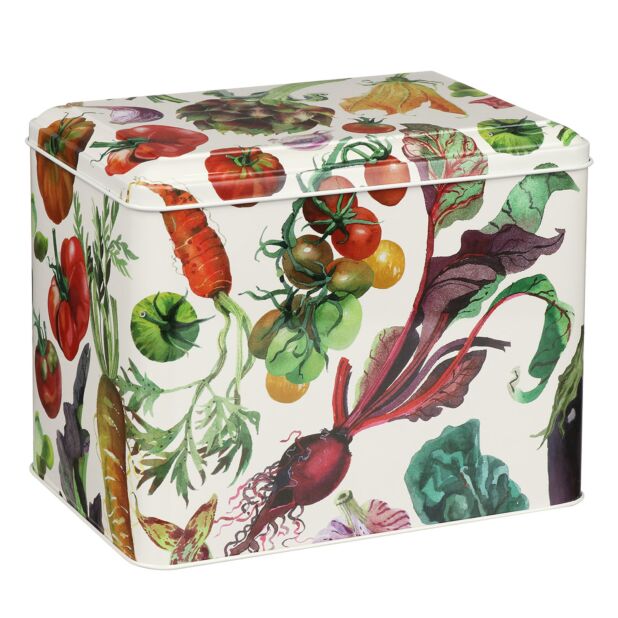 Caja de lata diseño verduras
