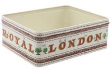 Cargar imagen en el visor de la galería, Caja de lata rectangular con diseño Londres
