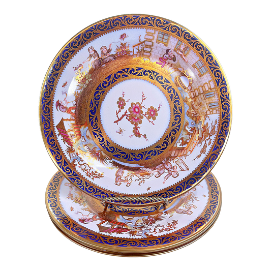Plato de lata diseño chinoiserie