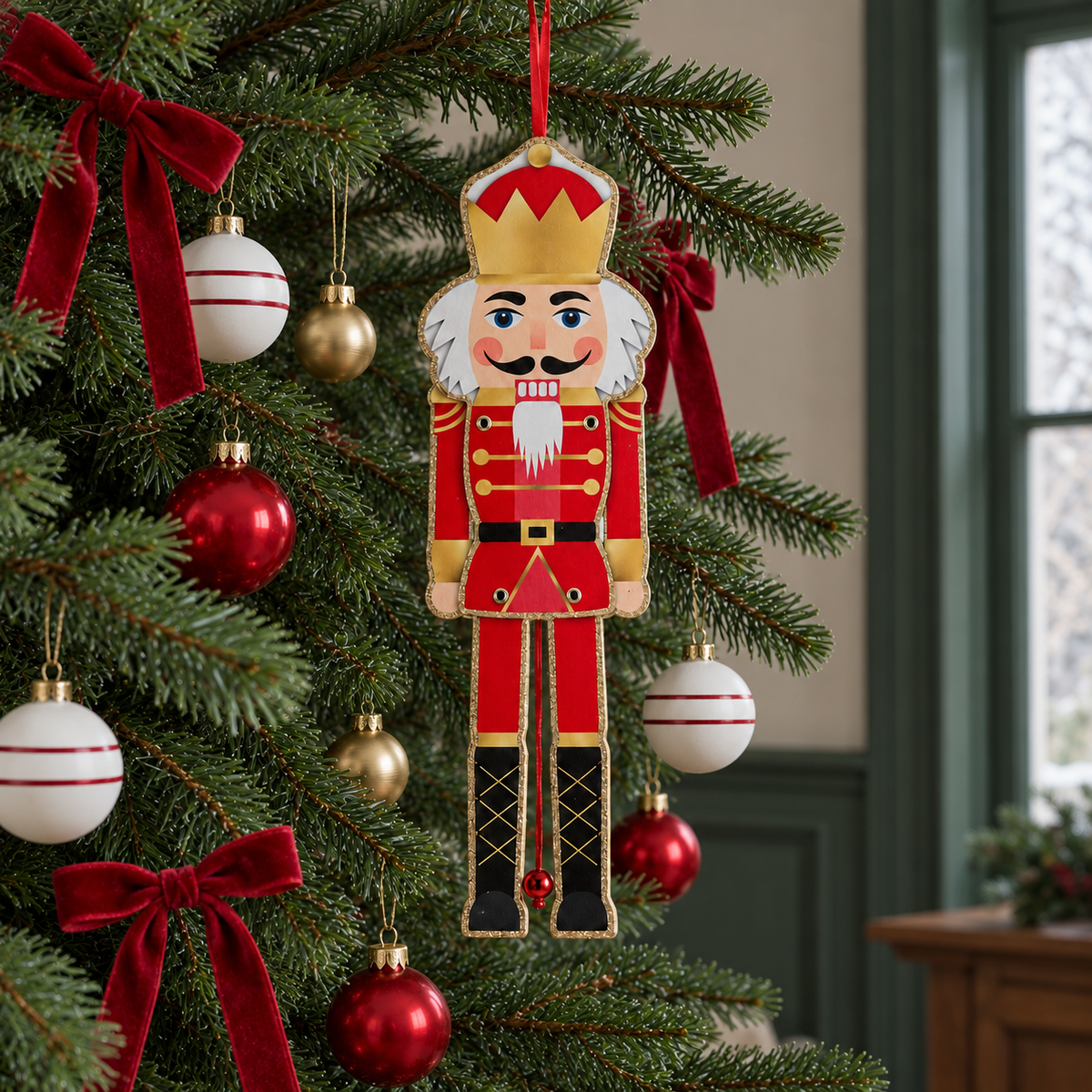 Figura Colgante Soldado Cascanueces "Pull Toy"