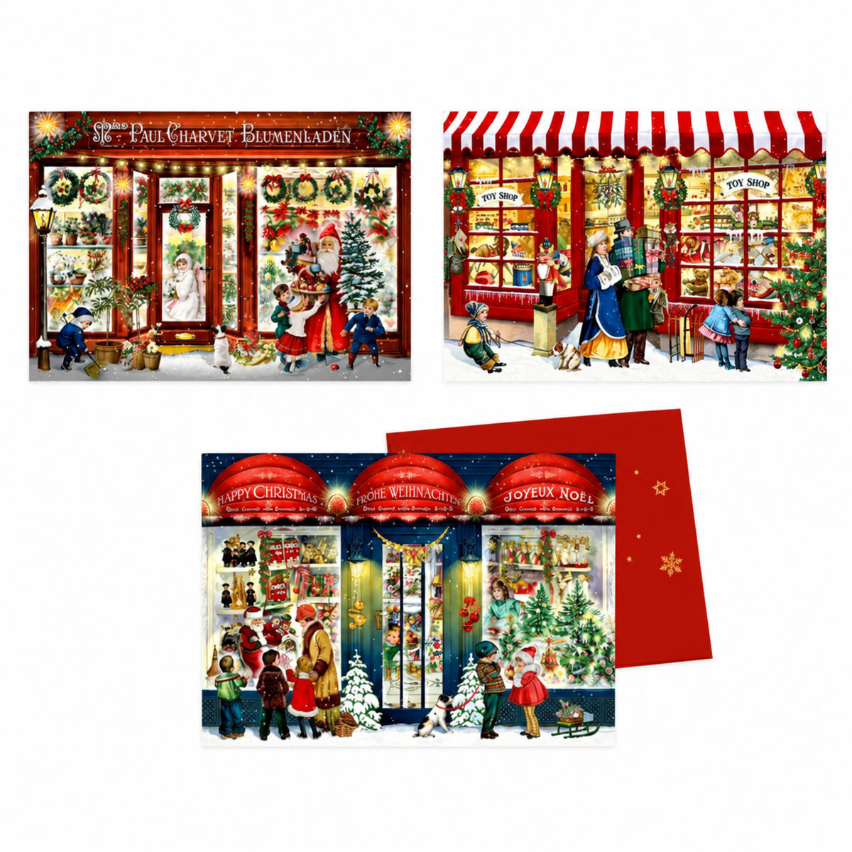 Tarjeta postal y calendarios de Adviento ¡La Magia de la Navidad en tu Buzón!