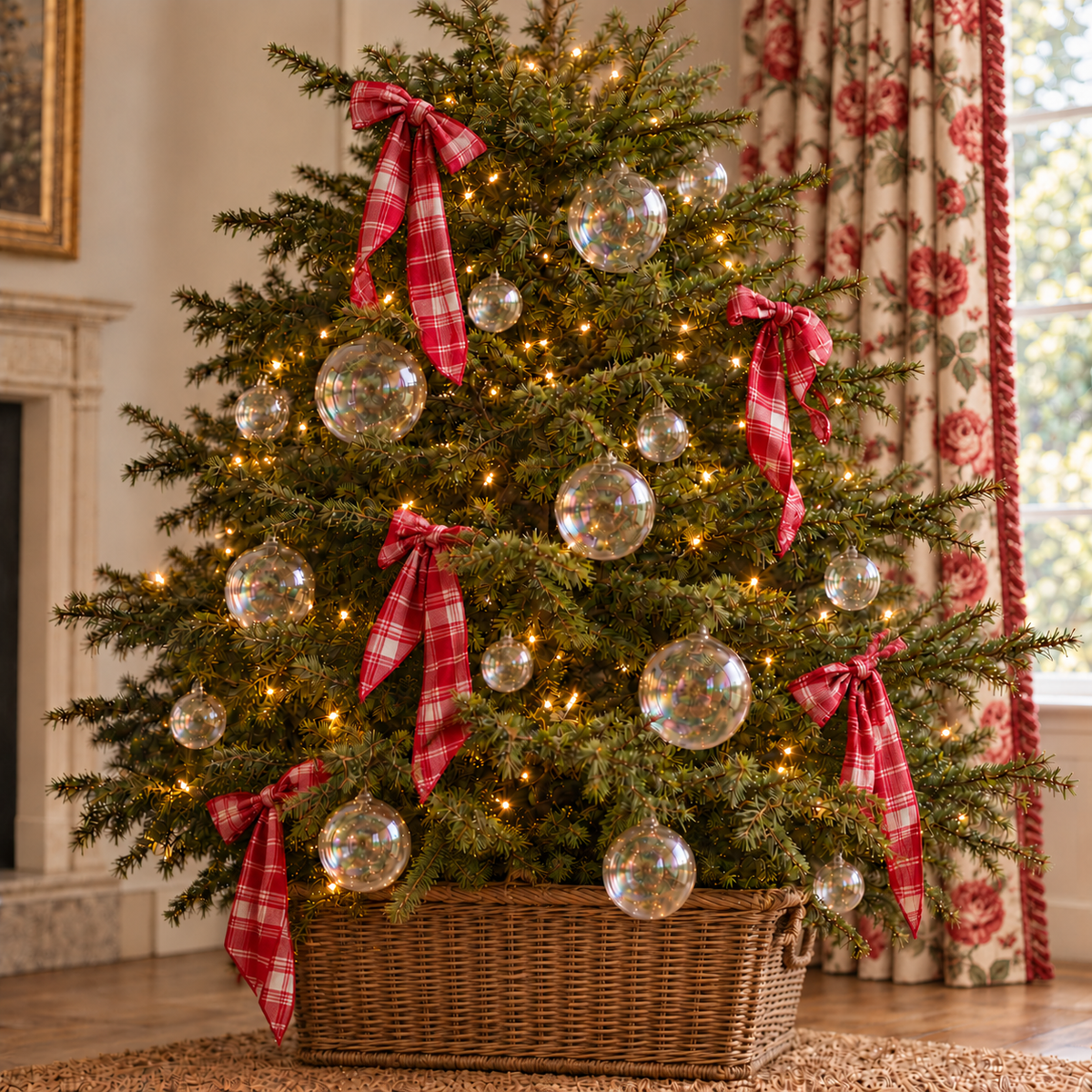 Bola de cristal para el árbol efecto pompa de jabón