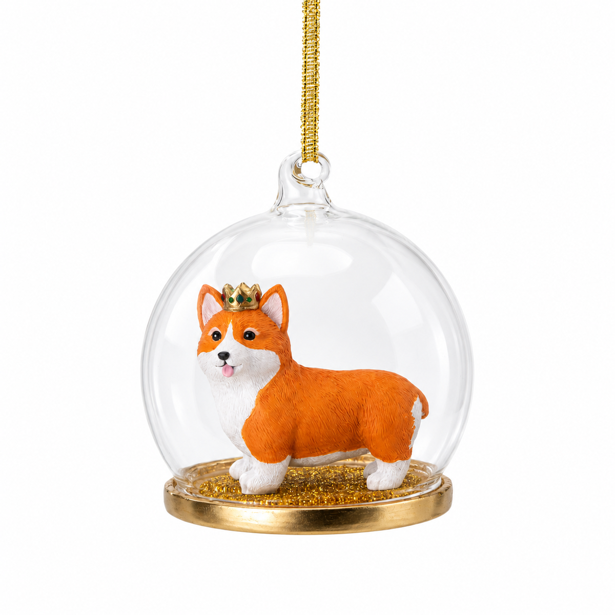 Adorno de Cúpula Corgi real