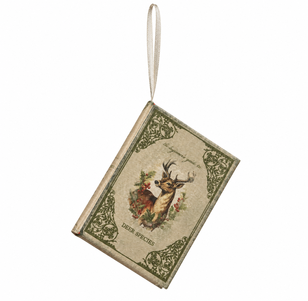 Libro decorativo sobre especies de ciervos