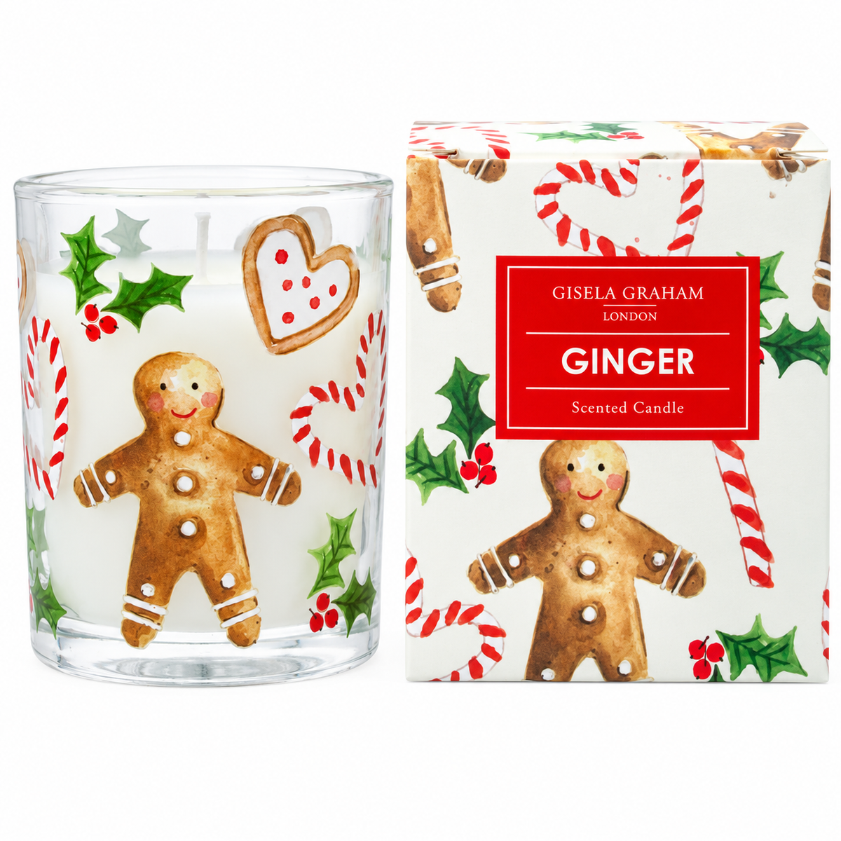 Vela Aromática en Caja Gingerbread
