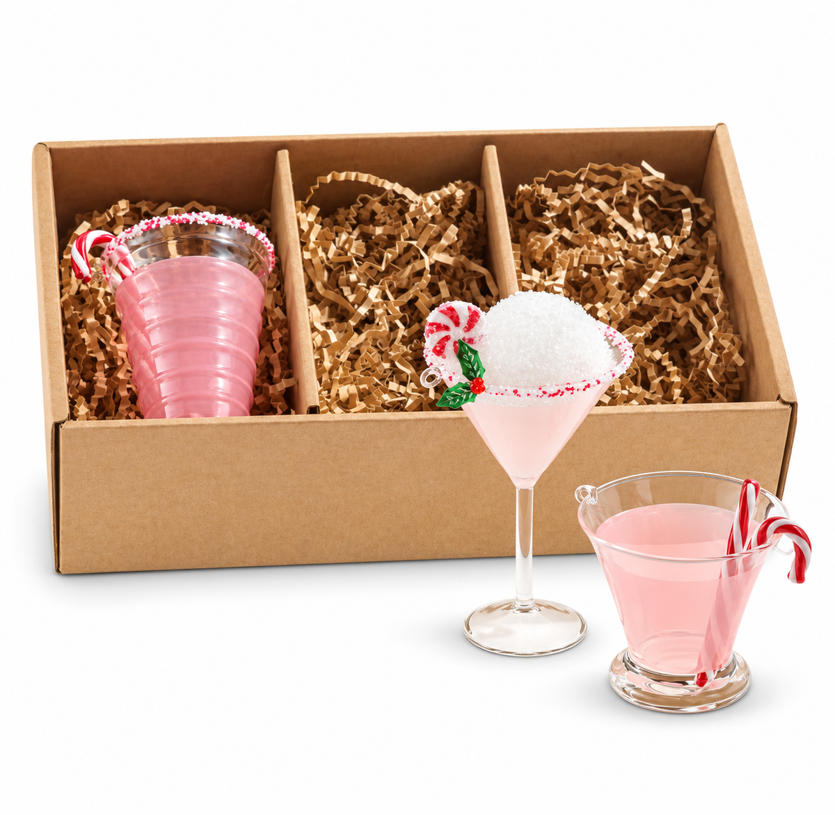 Set de tres vasos de cocktail de Peppermint