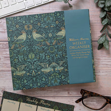 Cargar imagen en el visor de la galería, Organizador semanal William Morris con diseño de pájaros