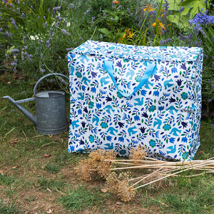 Bolsa gigante para almacenar diseño palomas azules