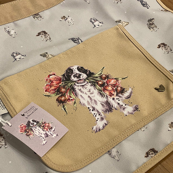 Delantal de jardinería diseño de perros