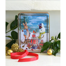 Cargar imagen en el visor de la galería, Caja Rectangular grande de Metal Peter Rabbit Christmas
