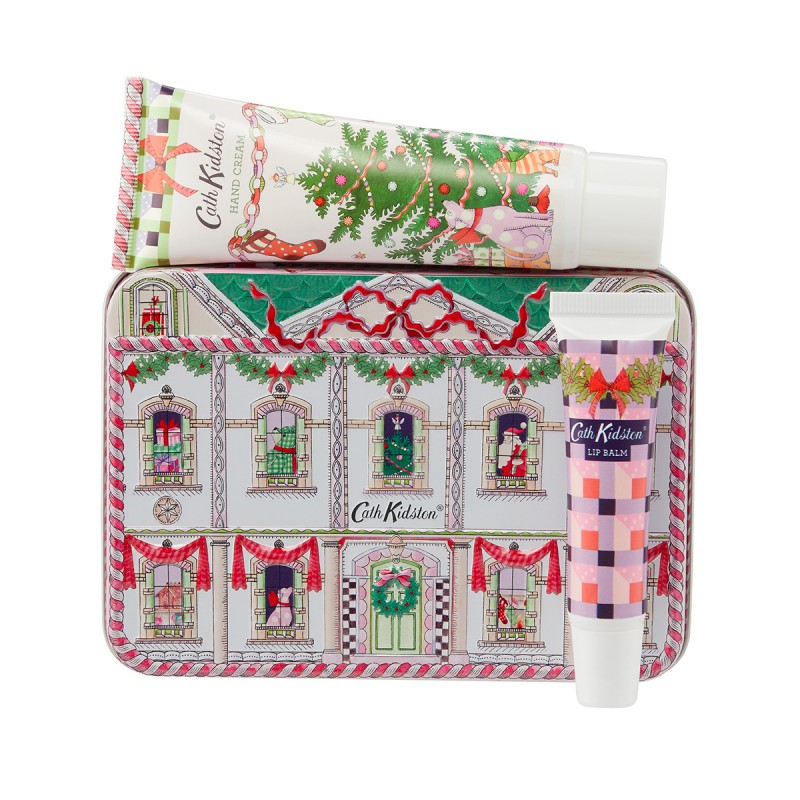 Set crema de manos y labial en caja de lata cath Kidston