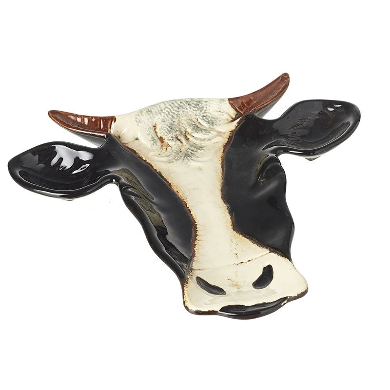 Fuente de cerámica diseño vaca