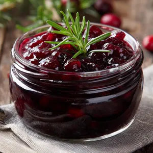 Salsa de arándanos con oporto