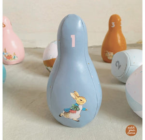 Juego de bolos diseño Peter Rabbit