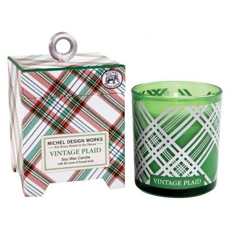 Vela de eucalipto, menta, naranja y geranio en caja de regalo