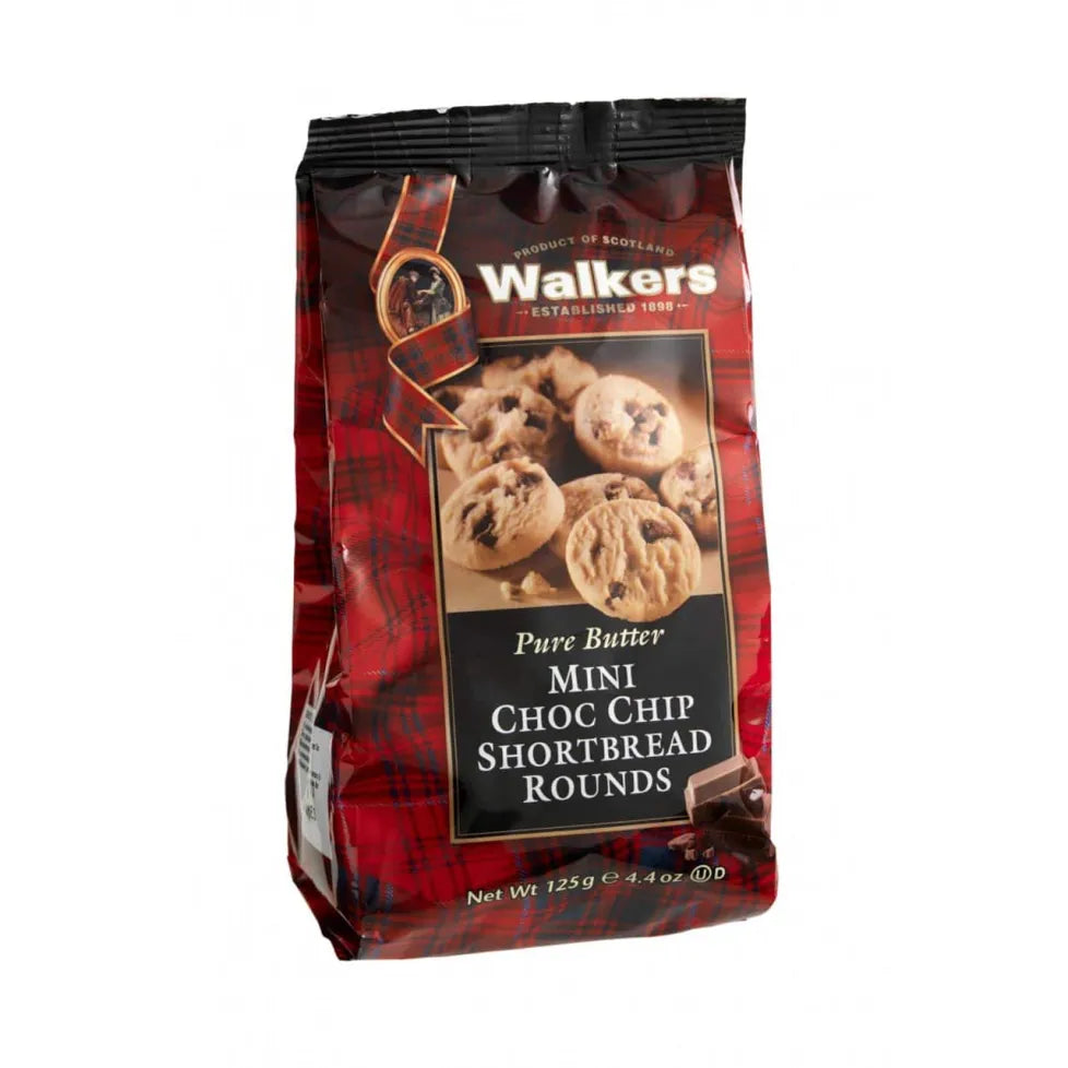 bolsa con mini galletas de mantequilla con pepitas de chocolate de Walkers