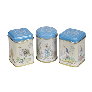 Set de 3 cajas de lata con té de Beatrix Potter