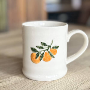 Mug de cerámica diseño naranjas