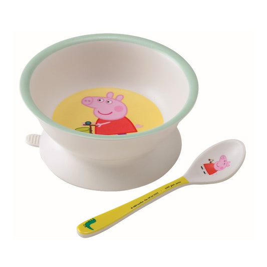 Bol con ventosa y cuchara Peppa pig