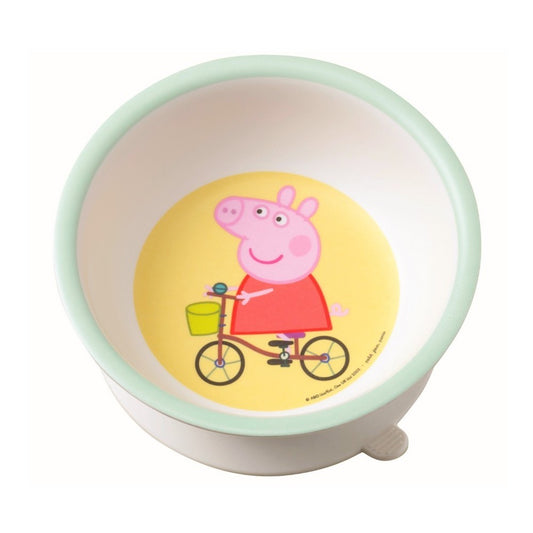 Bol con ventosa y cuchara Peppa pig
