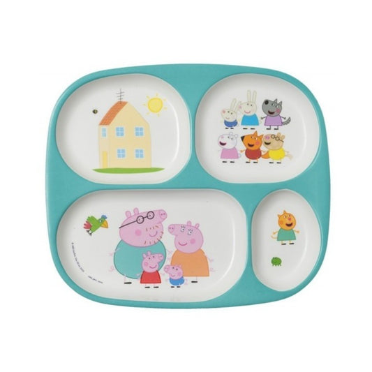 Bandeja con cuatro espacios Peppa pig