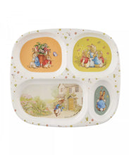 Cargar imagen en el visor de la galería, Bandeja con cuatro espacios de Peter Rabbit