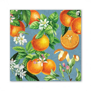 Servilletas cocktail de papel diseño naranja