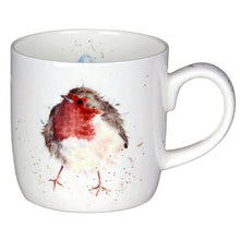 Cargar imagen en el visor de la galería, Taza de porcelana fina &quot;Petirrojo&quot;