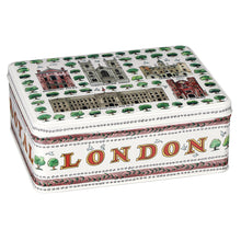 Cargar imagen en el visor de la galería, Caja de lata rectangular con diseño Londres