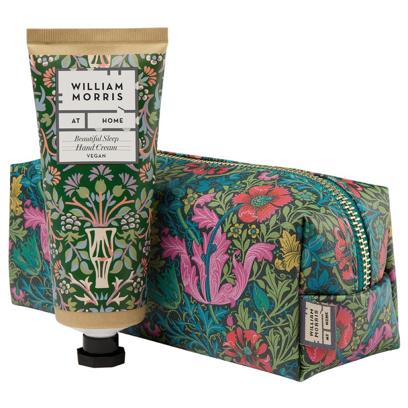 Kit de Regalo: Neceser y Crema de Manos de William Morris
