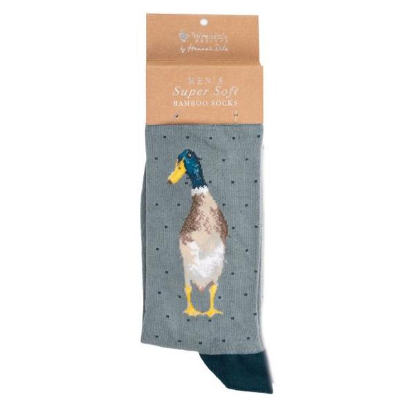 Calcetines hombre pato azulón