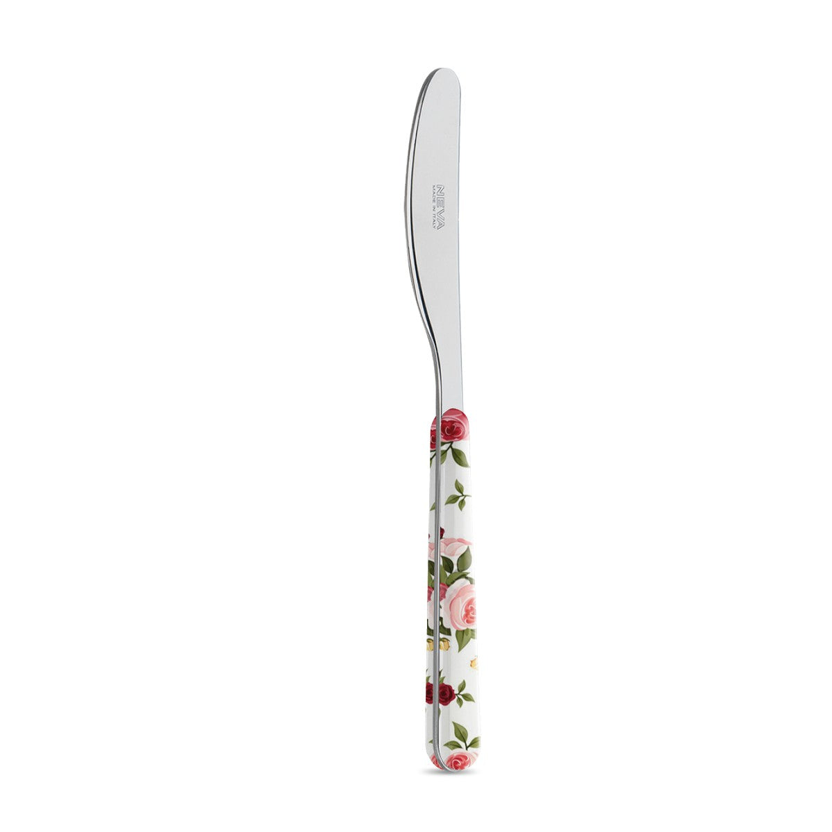 Cubiertos de postre diseño rosas