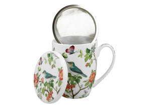 Tisanera de Porcelana con Filtro y Tapa