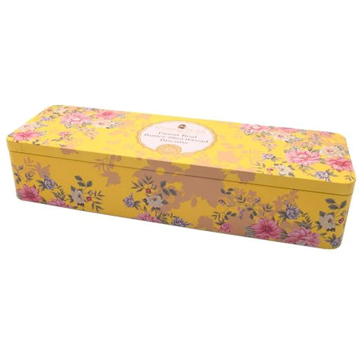 Caja de lata con galletas de mantequilla