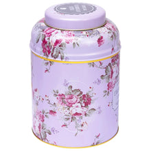 Cargar imagen en el visor de la galería, Bote de lata con bolsas de té Lila floral
