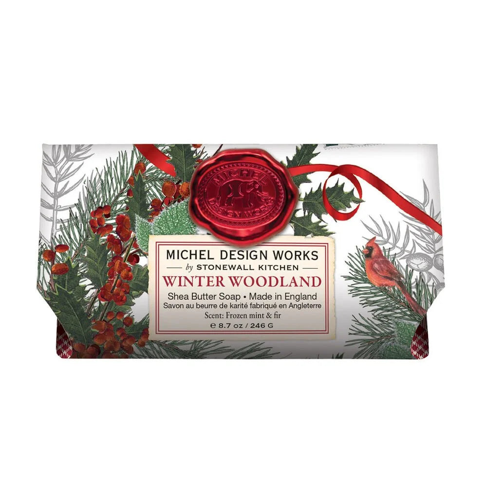 Pastilla de jabón con aroma a menta y abeto "Winter Woodland"