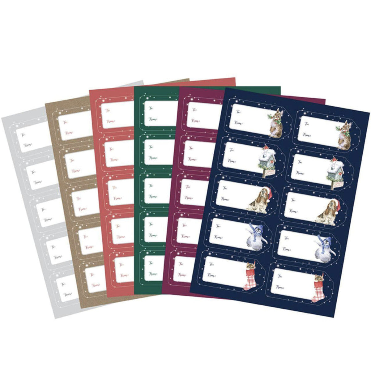 Etiquetas Adhesivas de Regalo de Navidad