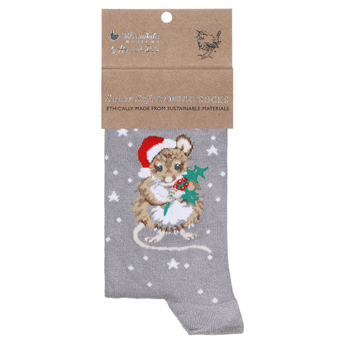 Calcetines diseño ratones navideños (35-38)