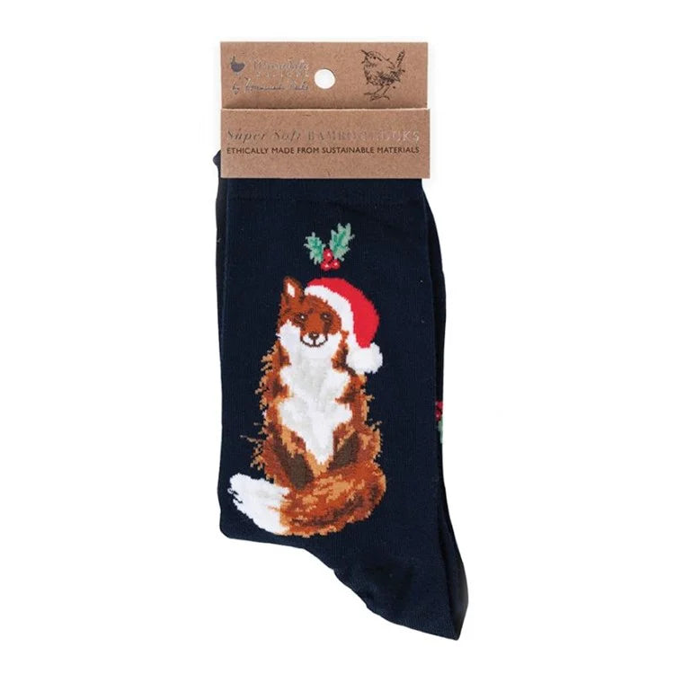 Calcetines diseño zorro navideño (35-38)