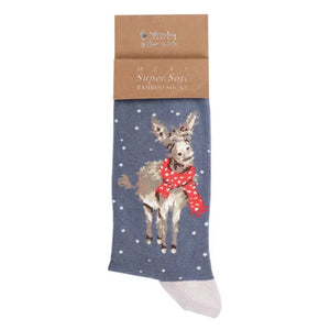 Calcetines diseño burro navideño (39-46)