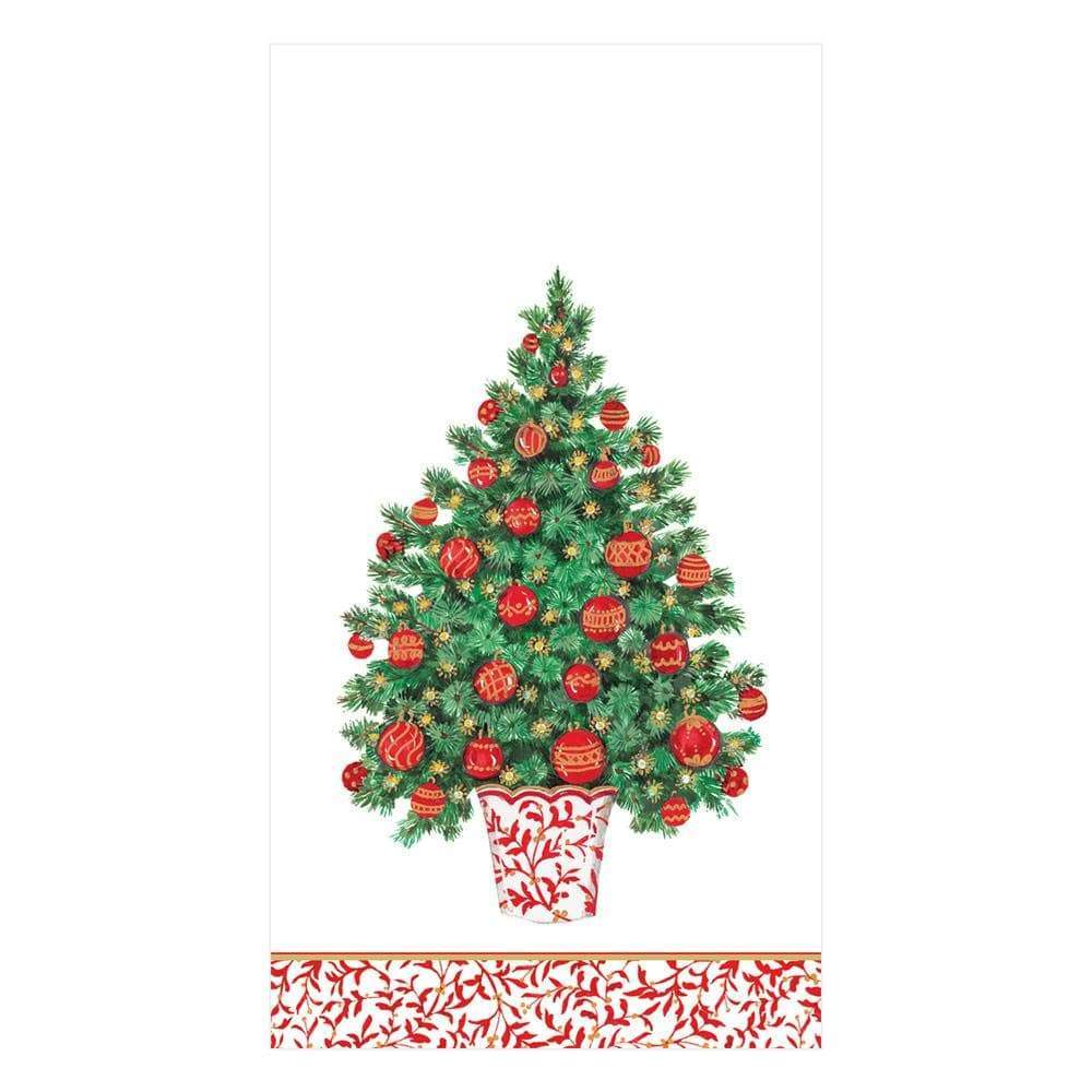 Servilletas de papel alargadas diseño árbol de Navidad