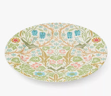 Cargar imagen en el visor de la galería, Set de 4 platos de postre diseño William Morris (caja regalo 20cm)