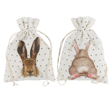 Cargar imagen en el visor de la galería, Bolsas de algodón diseño conejos