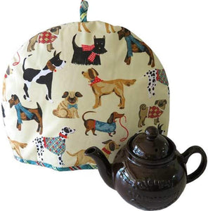 Cubre tetera con diseño perros (tetera 6 tazas)