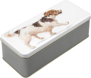 Lata rectangular con Jack Russel