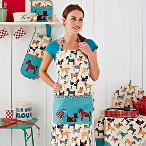 Guante de horno doble con diseño de perros